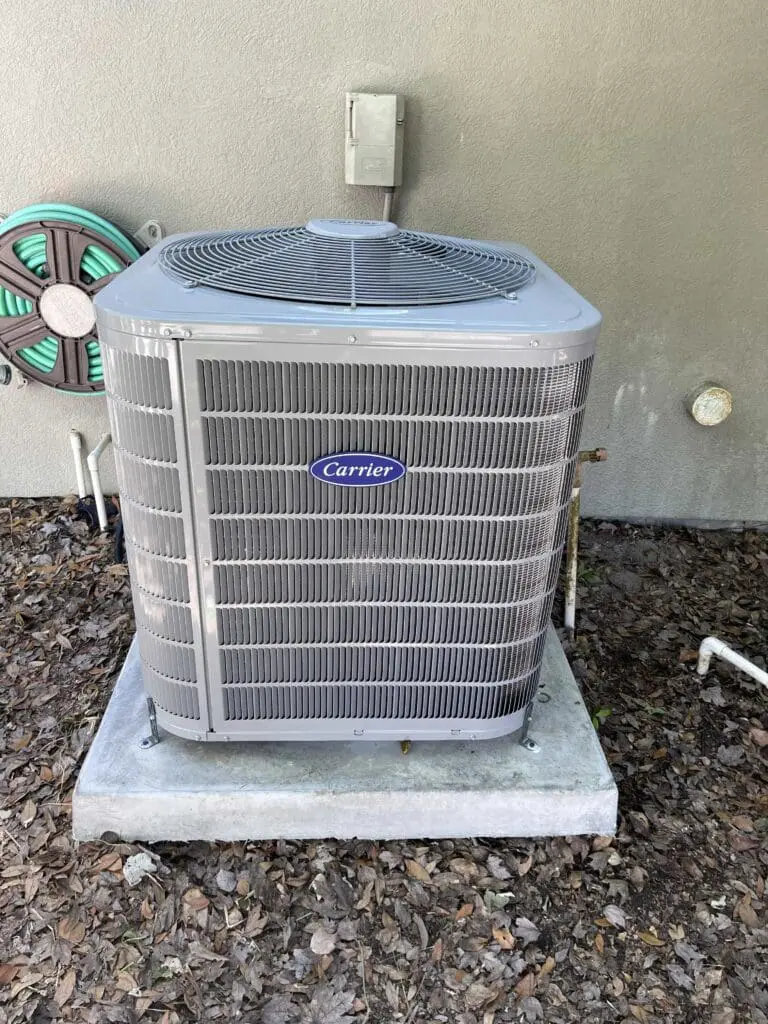 Carrier AC unit installation providing efficient cooling and reliable comfort for a home in Jacksonville.