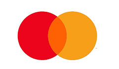 A red and orange circle are connected to each other.
