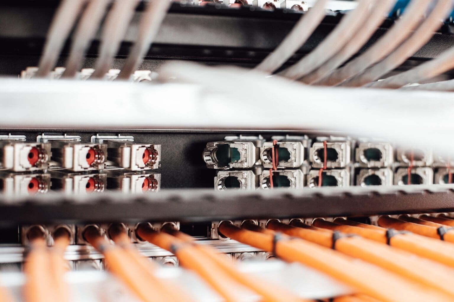 A close-up of the wires on an electrical panel, showing the connections and circuitry that power the system